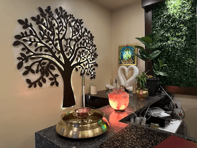 Luxury spa room with modern amenities